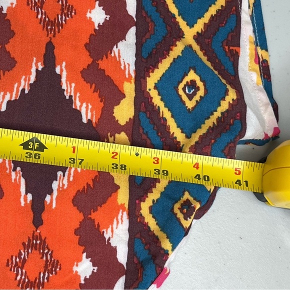 NWOT Savanna Jane Embroidered Aztec Boho Western Sz S Dolman Sleeve Blouse - Picture 10 of 11